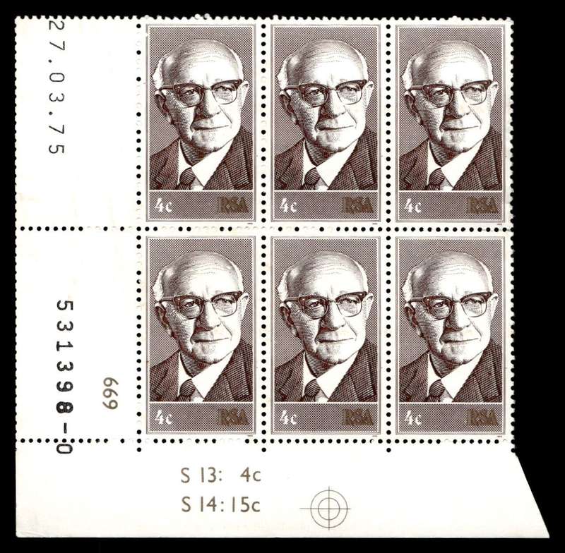 RSA 1975/03/27 Inauguration of State President Dr. Diederichs 4c Control Blocks
