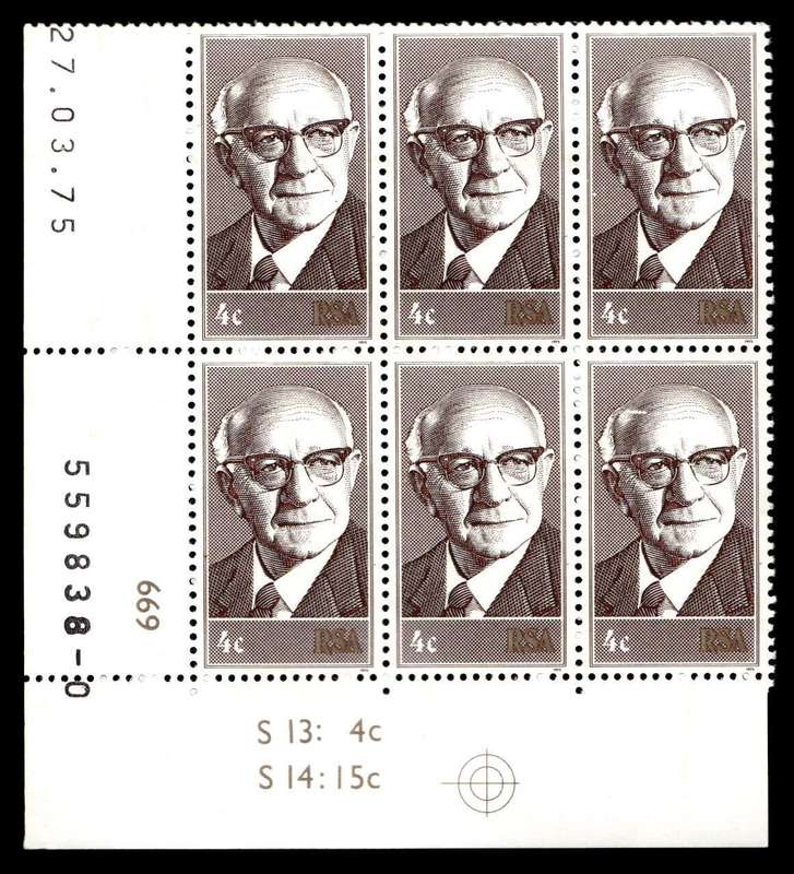 RSA 1975/03/27 Inauguration of State President Dr. Diederichs 4c Control Blocks