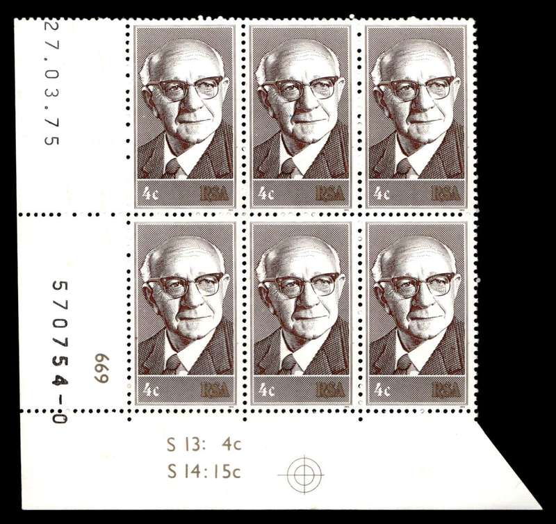 RSA 1975/03/27 Inauguration of State President Dr. Diederichs 4c Control Blocks