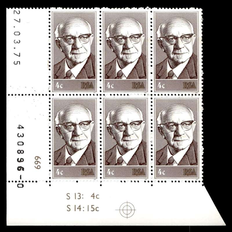RSA 1975/03/27 Inauguration of State President Dr. Diederichs 4c Control Blocks