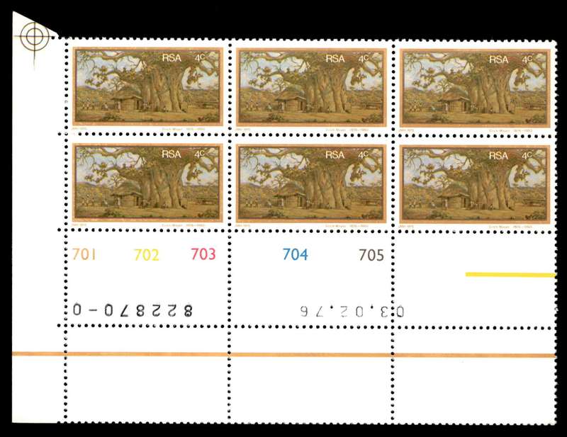 RSA 1976/04/20 Birth Centenary of Erich Mayer 4c Control Blocks