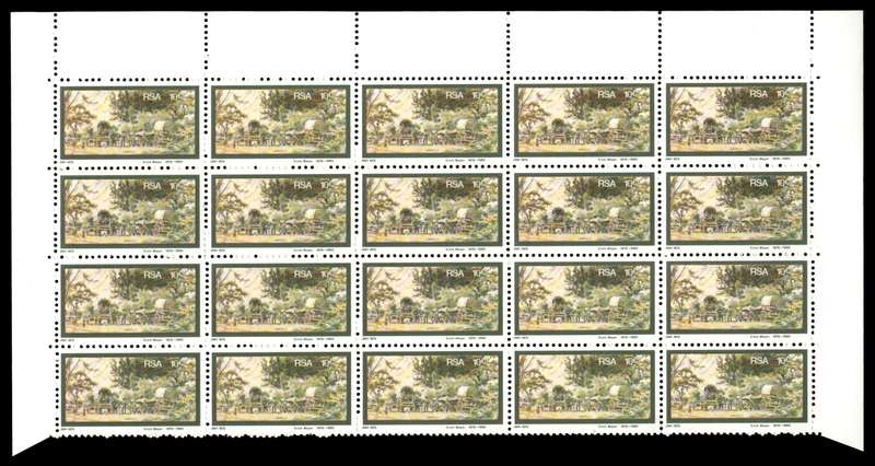 RSA 1976/04/20 Birth Centenary of Erich Mayer 10c Control Blocks *20 stamps