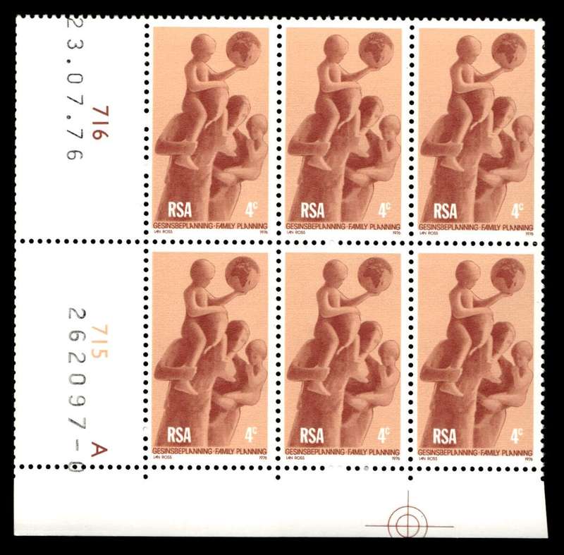 RSA 1976/07/23 Family Planning 4c Cyl No 716 715A