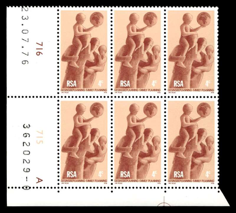RSA 1976/07/23 Family Planning 4c Cyl No 716 715A