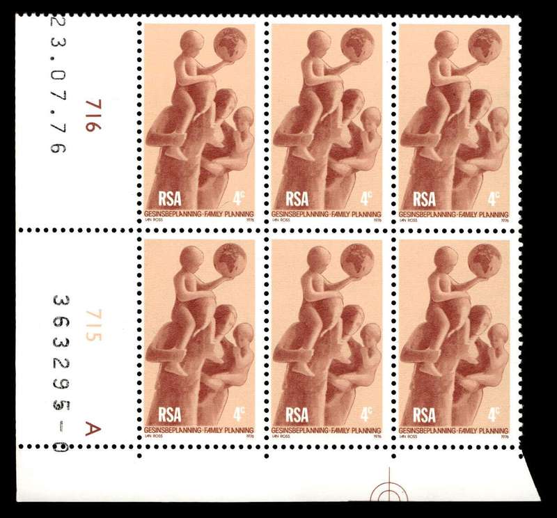 RSA 1976/07/23 Family Planning 4c Cyl No 716 715A