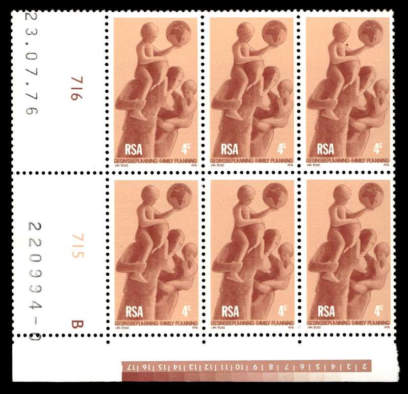 RSA 1976/07/23 Family Planning 4c Cyl No 716 715B