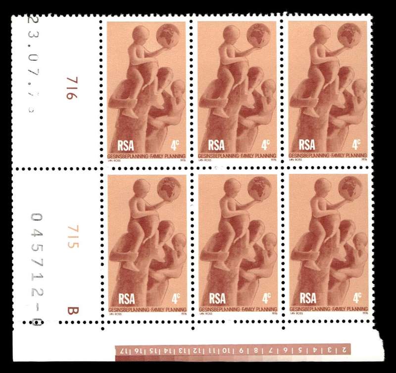 RSA 1976/07/23 Family Planning 4c Cyl No 716 715B