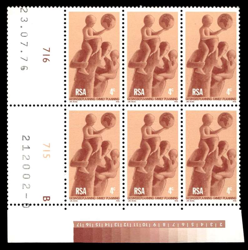 RSA 1976/07/23 Family Planning 4c Cyl No 716 715B
