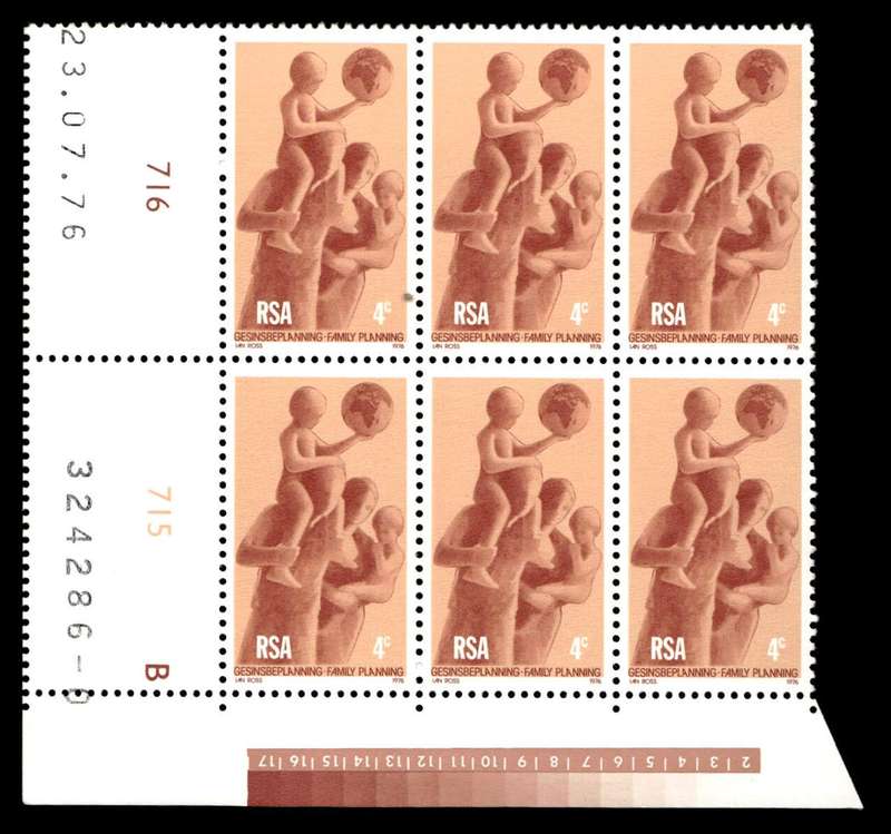 RSA 1976/07/23 Family Planning 4c Cyl No 716 715B