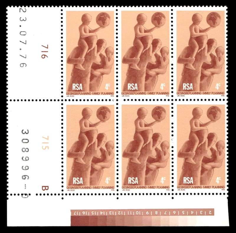 RSA 1976/07/23 Family Planning 4c Cyl No 716 715B
