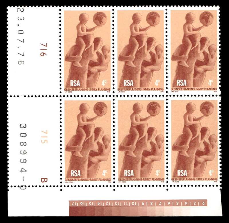 RSA 1976/07/23 Family Planning 4c Cyl No 716 715B
