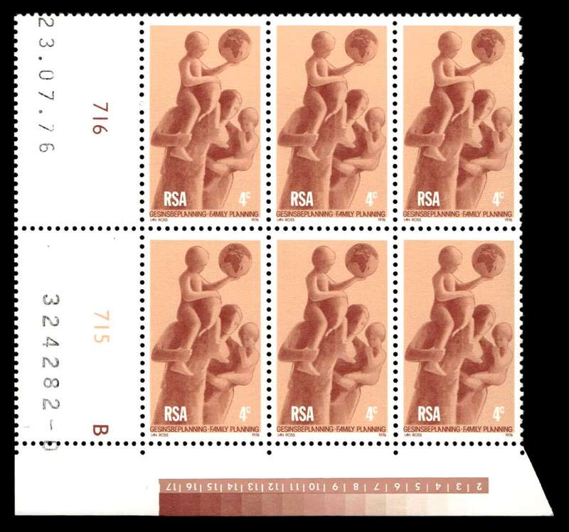 RSA 1976/07/23 Family Planning 4c Cyl No 716 715B