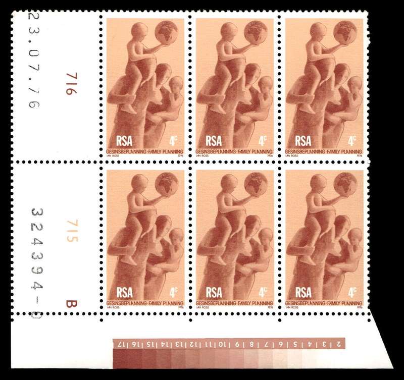 RSA 1976/07/23 Family Planning 4c Cyl No 716 715B