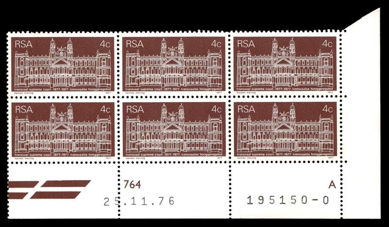 RSA 1976/11/25 Centenary of Transvaal Supreme Court 4c Cyl No 764A