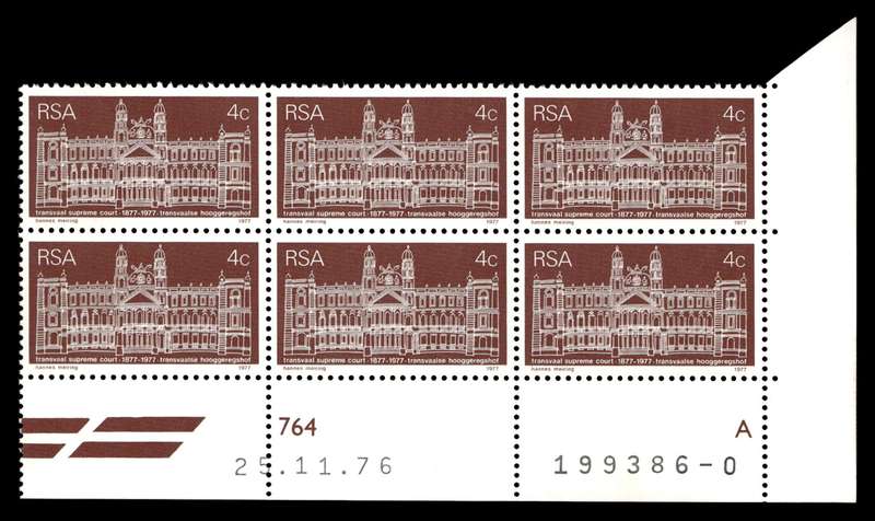 RSA 1976/11/25 Centenary of Transvaal Supreme Court 4c Cyl No 764A