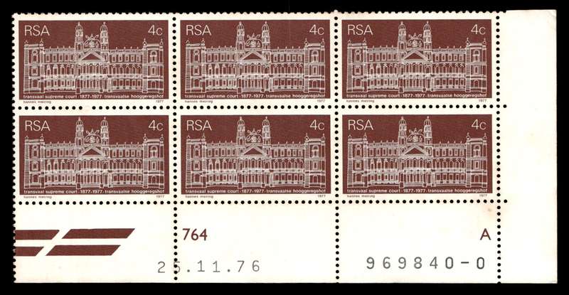RSA 1976/11/25 Centenary of Transvaal Supreme Court 4c Cyl No 764A