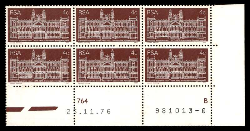 RSA 1976/11/25 Centenary of Transvaal Supreme Court 4c Cyl No 764B