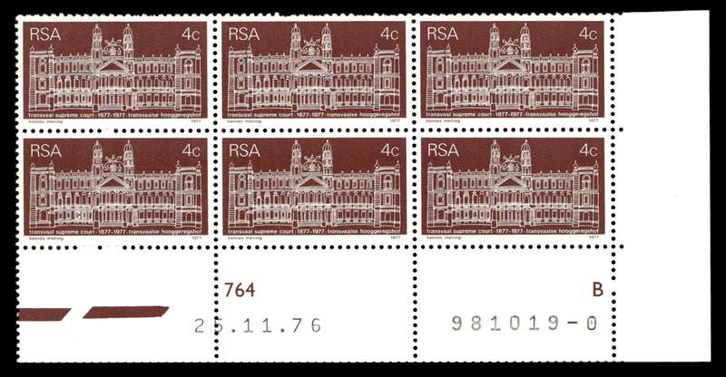 RSA 1976/11/25 Centenary of Transvaal Supreme Court 4c Cyl No 764B
