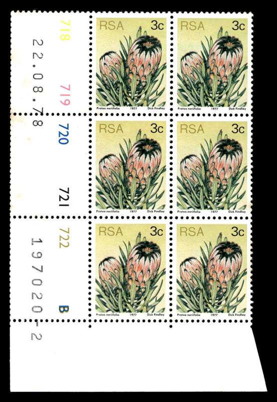 RSA 1978/08/22 3rd Definitive issue 3c Control Blocks Pane B