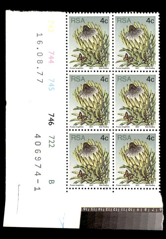 RSA 1977/08/16 3rd Definitive Issue 4c Cyl 743 744 745 746 722 B