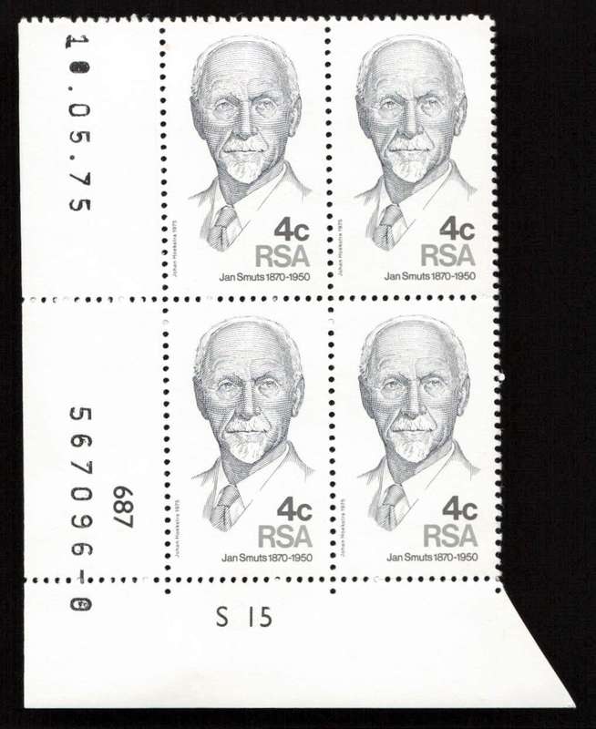 RSA 1975/05/10 105th Anniversary of Birth of Jan Smuts Control Blocks