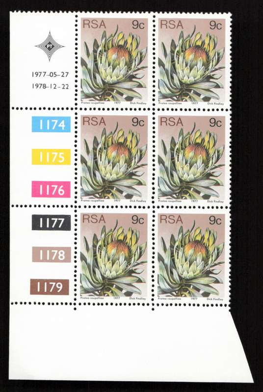 RSA 1978/12/22 3rd Definitive Issue 9c Cyl 1174 1175 1176 1177 1178 1179