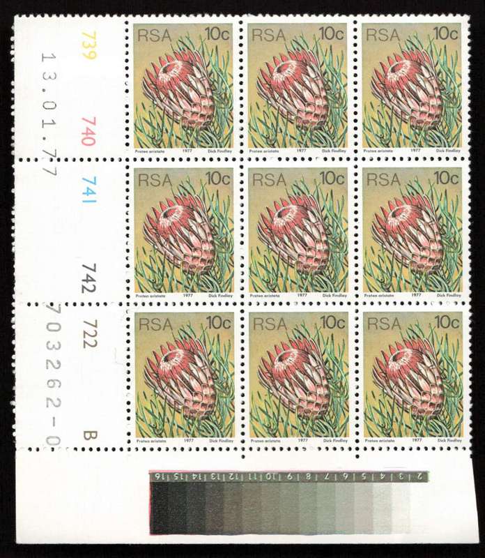 RSA 1977/01/13 3rd Definitive Issue 10c Cyl 739 740 741 742 722 B