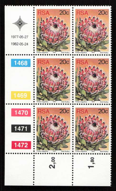 RSA 1982/05/24 3rd Definitive Issue 20c Cyl 1468 1469 1470 1471 1472