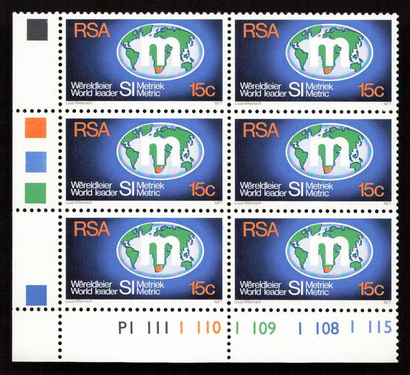 RSA 1977/09/15 Metrication 15c Cyl No P1111 - P1108 P1115