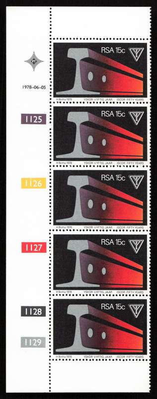 RSA 1978/06/05 Fifty Years Iskor 15c Cyl 1125 1126 1127 1128 1129