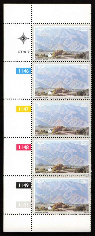 RSA 1978/08/21 Jan Ernest Abraham Volschenk Set of 4 Control Blocks