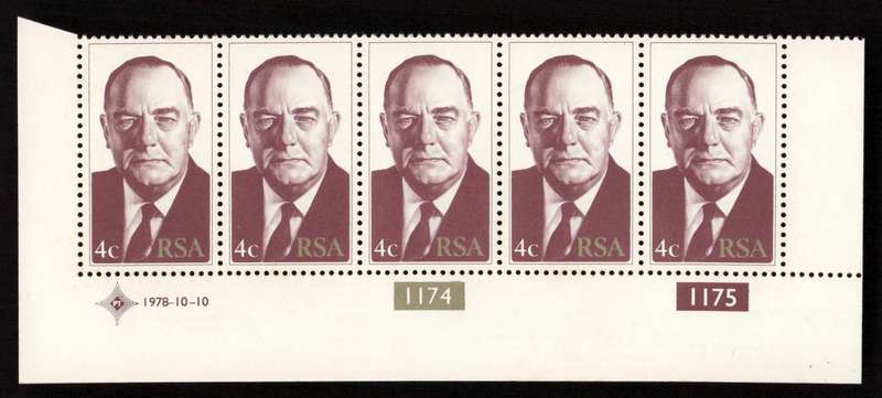 RSA 1978/10/10 Inauguration of the 4th State President Control Block Set