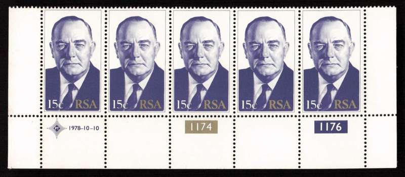 RSA 1978/10/10 Inauguration of the 4th State President Control Block Set