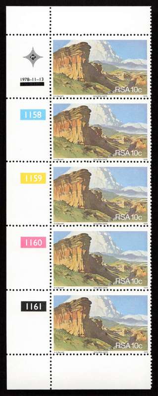 RSA 1978/11/13 Tourism in S.A. Control Blocks Set