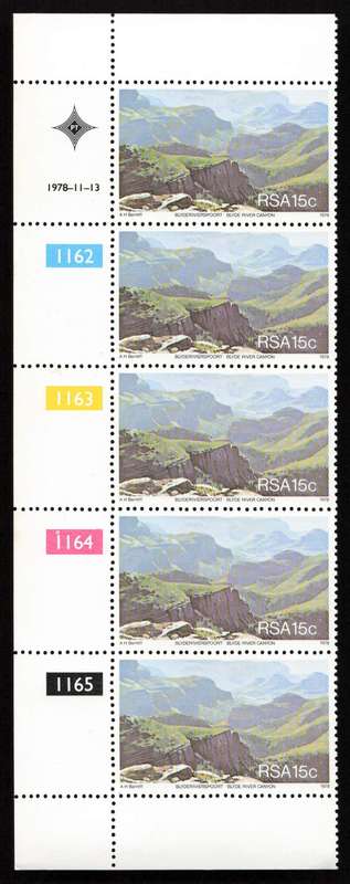 RSA 1978/11/13 Tourism in S.A. Control Blocks Set