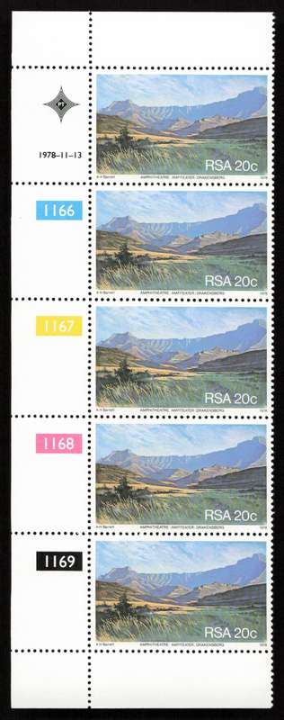 RSA 1978/11/13 Tourism in S.A. Control Blocks Set