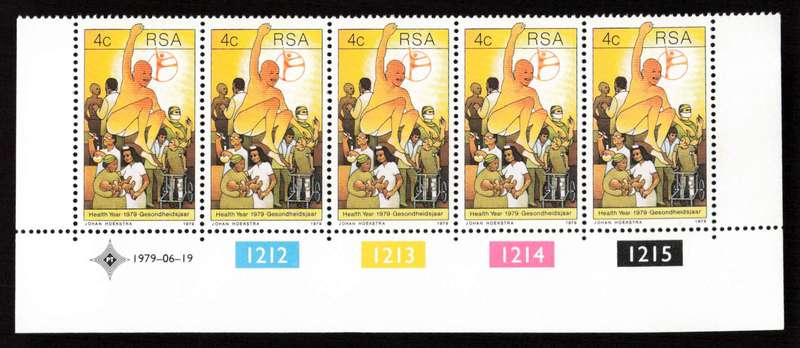 RSA 1979/06/19 Health Year 4c Cyl 1212 - 1215
