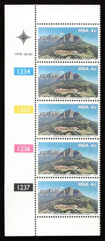 RSA 1979/10/01 150th Anniversary of Cape Town University 4c Cyl 1234 - 1237