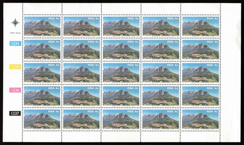 RSA 1979/10/01 150th Anniversary of Cape Town University 41 *Complete sheet 25 stamps