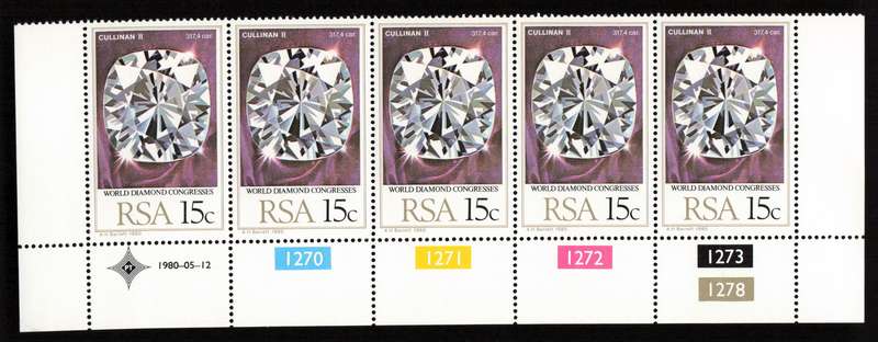 RSA 1980/05/12 World Diamond Congress Control Block Set