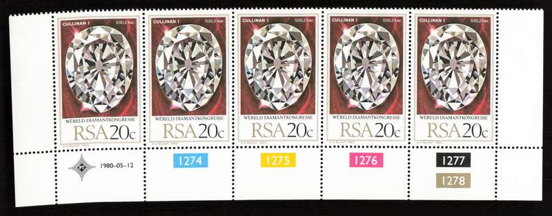 RSA 1980/05/12 World Diamond Congress Control Block Set
