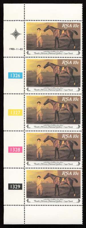 RSA 1980/11/03 National Art Gallery Cape Town Control Block Set