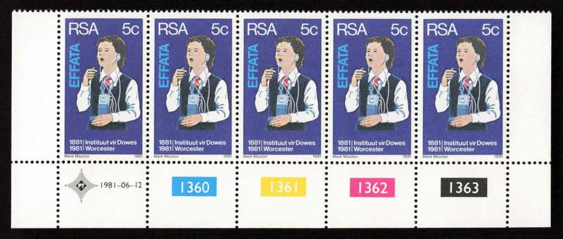 RSA 1981/06/12 Centenary of Institutes for the Deaf and Blind Control Block Set