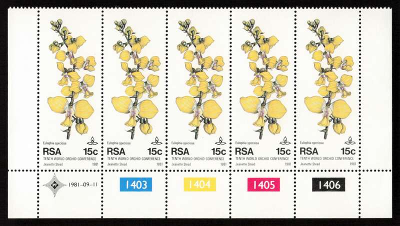 RSA 1981/09/11 Tenth World Orchid Conference Control Block Set