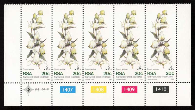 RSA 1981/09/11 Tenth World Orchid Conference Control Block Set