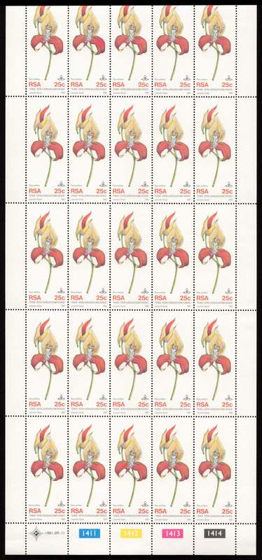 RSA 1981/09/11 Tenth World Orchid Conference Control Block Set *Complete sheets