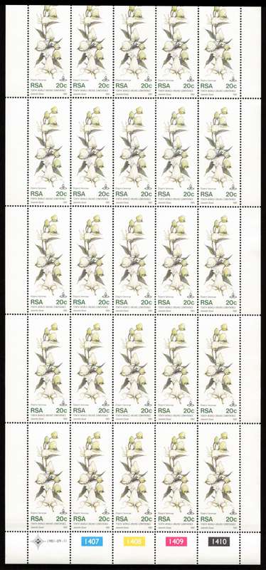 RSA 1981/09/11 Tenth World Orchid Conference Control Block Set *Complete sheets
