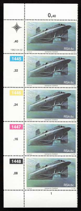 RSA 1982/04/02 Anniversary of Simonstown S. Africas Navy Base Set