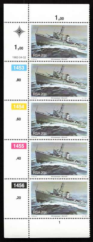 RSA 1982/04/02 Anniversary of Simonstown S. Africas Navy Base Set