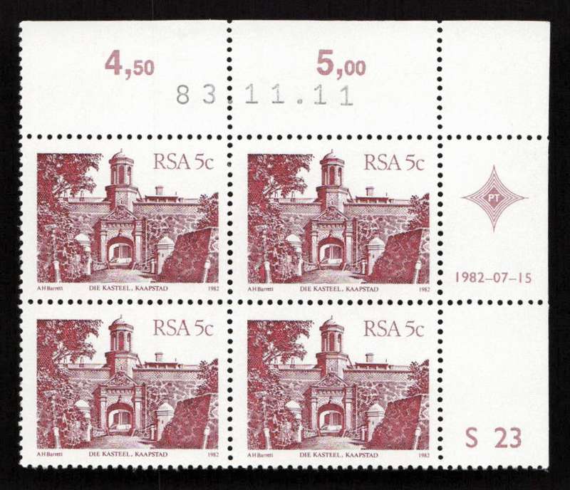 RSA 1983/11/11 4th Definitive Issue South African Architecture 5c S23
